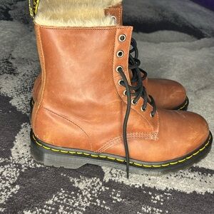 Dr Martens 1460 Women Brown Boots US Size 11